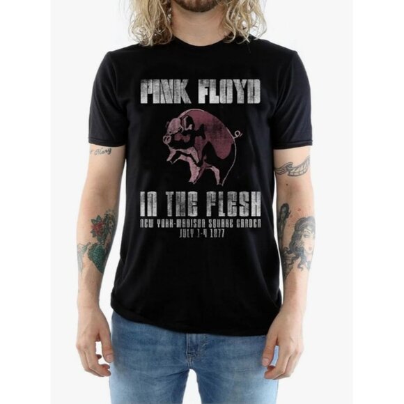 Pink Floyd In The Flesh 1977 Concert Replica Band Tee Tshirt Black Size Small - Picture 1 of 7